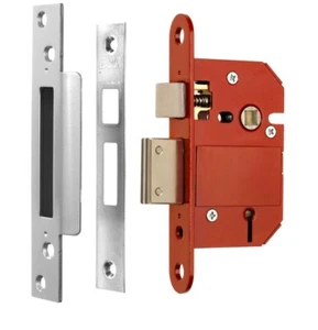ERA Fortress High Security 5 Lever Mortice Sashlock 2 1/2" – Chrome - Picture 1 of 3