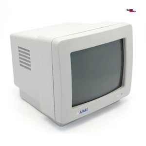 Monitor 30.48cm 12" Atari SM124 CRT Retro Monochrome Tested with Atari 520ST OL - Picture 1 of 6