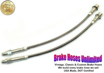 MANGUERAS FRENO DELANTERAS INOX FORD TORINO 1972 1973 1974 1975 1976 Foto 1 de 2