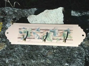 ACCR TORCHONS / PORTE CLES EMAILLE 3 CROCHETS Jardin EMAIL VERITABLE FAB. FRANCE - Picture 1 of 1