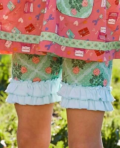 Matilda Jane Going Green Shorties Shorts Size 8 Girls New In bag Floral - Picture 1 of 4