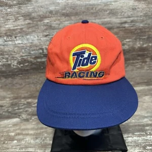 Tide Racing ScrunchCap Strapback Downy Hat Orange Blue Nascar Vintage Retro - Picture 1 of 8