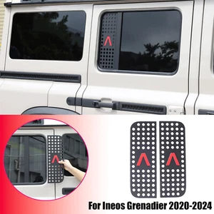Rivestimento lunotto posteriore alluminio nero a nido d'ape per Ineos Grenadier 2020-2024 - Foto 1 di 23