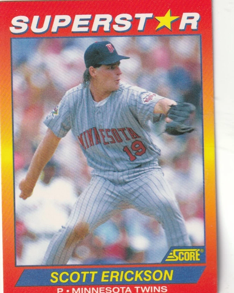 FREE SHIPPING-MINT-1992 Score Scott Erickson #2 TWINS - Image 1 of 1