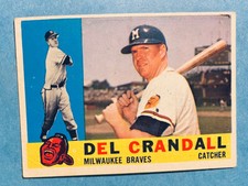 1960 Topps - #170 Del Crandall Milwaukee Braves Baseball Card