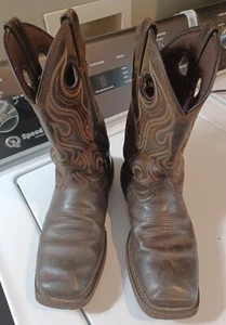 Durango 12" DDB02790S Western Boot Men 9.5M Saddle Brown/Chocolate - Picture 1 of 18