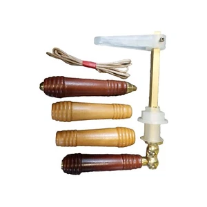Bathroom Toilet Washroom Pull Cord/Normal Handle Light Switch Wood 4 Handles - Picture 1 of 2