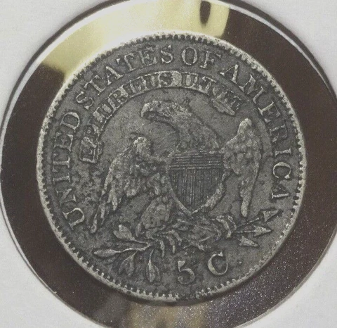 1830 CAPPED BUST HALF DIME, VF DETAILS  ~  WELL-DETAILED WITH AREAS OF PITTING Cover