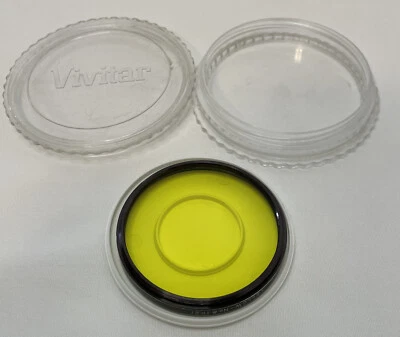 Vivitar 55mm Filter Yellow No. 8 K2 Original Vintage Case VGC - Image 1 of 4