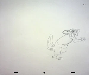 Lápiz de diseño dibujado a mano Space Jam un nuevo arte de producción heredado por LEN SIMON #NN - Imagen 1 de 2