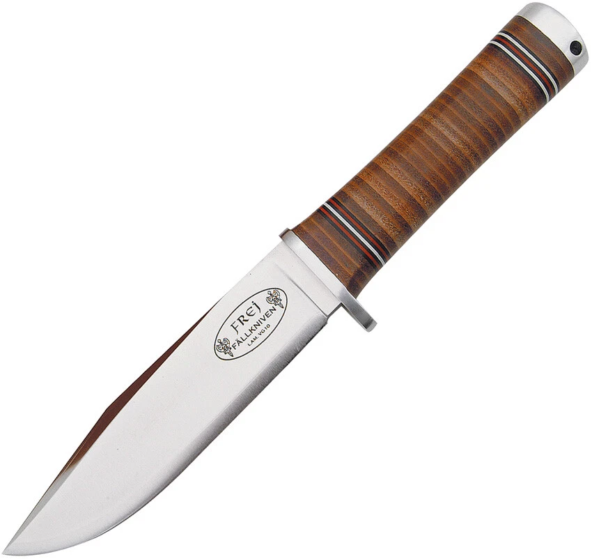 Cuchillo de hoja fija Fallkniven Frej Northern Light Series cuero apilado VG10 NL4 Foto 1 de 1