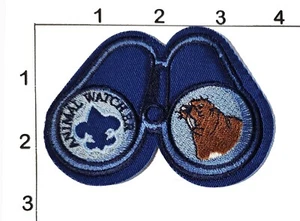 Animal Watcher Patch BSA Boy Scouts of America gesticktes Logo Fernglas Meer - Bild 1 von 1