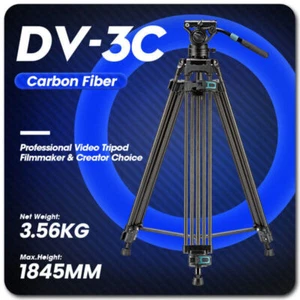 Fotopro DV-3C Carbon Fiber Professional Camera Video Tripod 180CM 8KG Playload  - Picture 1 of 10