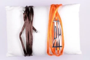 Audemars Piguet Armband 925er Silber mit Wechselband Braun Orange selten - Picture 1 of 4