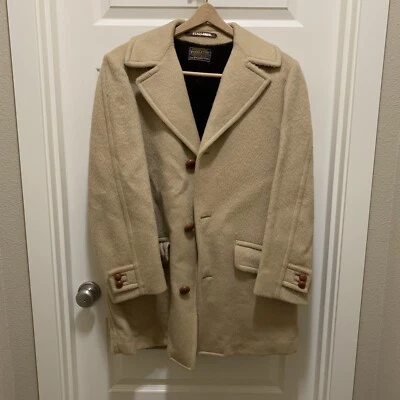 Sir Pendleton Jacket Mens 46 Brown Tan Sir Wool Sherpa Lining Trench Coat - Image 1 of 4