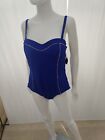 BNWT Ladies Swimming Costume by Peacocks - Size 18 - Blue