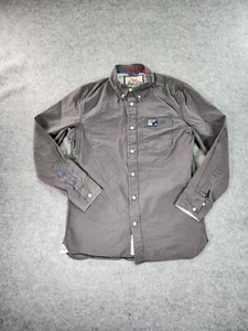 Superdry Shirt Mens Large Gray Limited Edition Button Down Long Sleeve - Picture 1 of 10