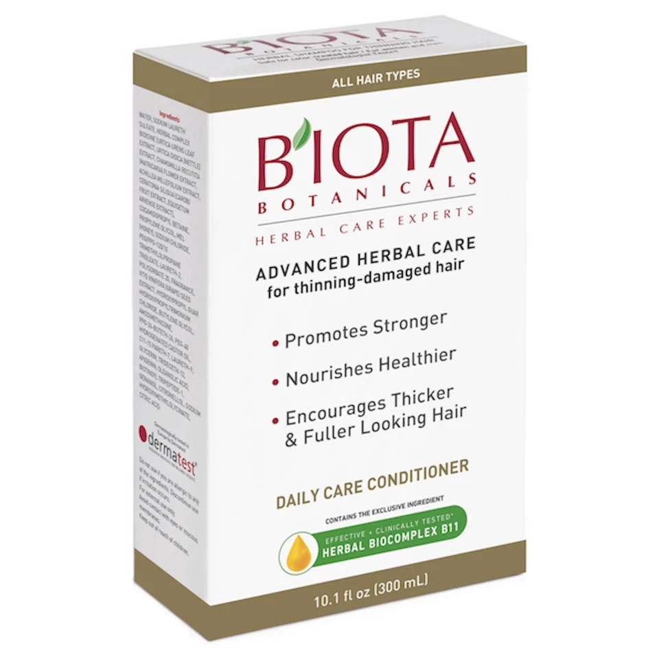 2 Biota Botanicals Herbal Conditioner Thinning Damaged Hair 10.1 FL Oz Xg38