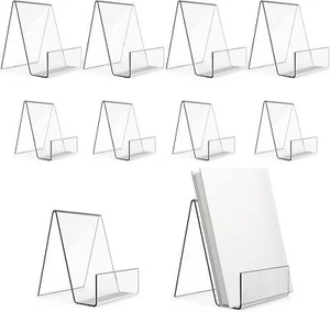 Dicunoy 10PCS Acrylic Book Stands, Clear Display Easel, Art clear - Picture 1 of 6