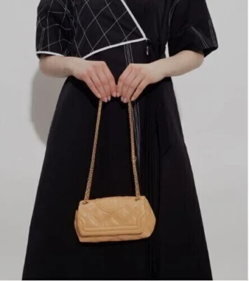 MINI BOLSO SUAVE FLAMING Tory Burch Jackfruit Piel de Cordero (Nuevo y Sellado) Foto 1 de 4