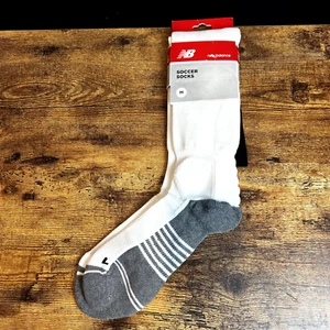 New Balance Soccer Socks Tournament Sock Size Medium White New - Picture 1 of 8