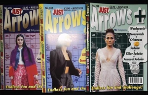 3 ARROW WORD PUZZLE BOOK ARROWORDS OVER 300 PUZZLES JUST ARROW MAG NEW - Picture 1 of 9
