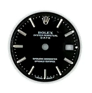 Original Rolex Zifferblatt Damen (DATUM) 26mm schwarz Stick Marker für 6917 - Bild 1 von 3
