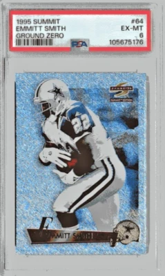 Emmitt Smith  1995 SCORE Summit Ground Zero #64 Dallas Cowboys  PSA 6 - Image 1 of 3