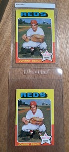 1975 Topps Johnny Bench Baseball Card #260 & Topps Mini NM-MT Sharp Nice ⚾️ GOAT