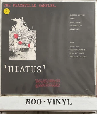VARIOUS Hiatus The Peaceville Sampler Rare Punk Hardcore Vinyl Lp Record EX / NM - Image 1 of 4