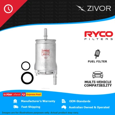 New RYCO Fuel Filter In-Line For VOLKSWAGEN POLO 9N 1.4L AHW, BBY, BKY Z674 - image 1 of 4