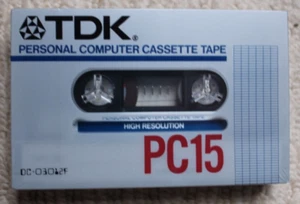 TDK - PPC15 - High Resolution Personal Computer Cassette Tape - New & Sealed - Photo 1/2