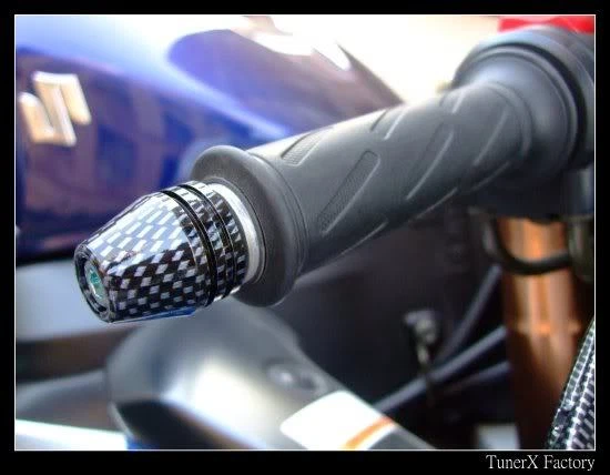 SELO DE EXTREMIDADE DE BARRA DE CARBONO FIT Suzuki Bandit 600 1200 1997 1998 1999 2000-2003 SV650S - Imagem 1 de 1