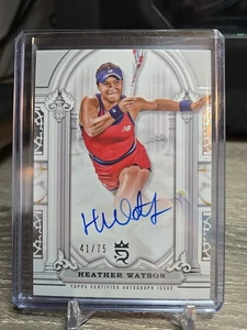 2024 Topps Royalty Tennis - Heather Watson - Imperial Ink Auto - #54/75 - Imagen 1 de 2