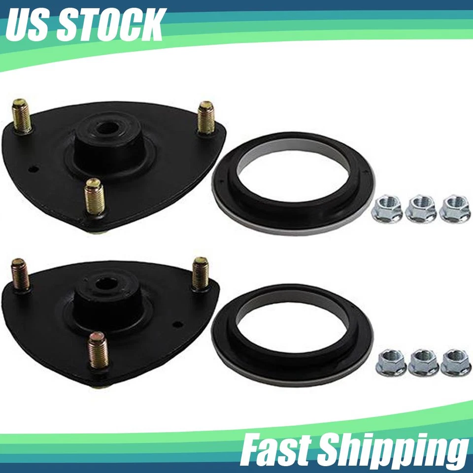 Pair Set of 2 Front Monroe Suspension Strut Mounts Kit For Acura EL RSX Civic - Image 1 of 4