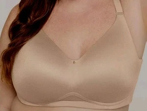 New- Lane Bryant Cacique Lightly Lined Size 38H T-Shirt Style No Wire Beige Bra - Picture 1 of 7