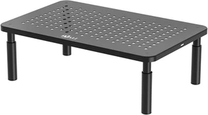 Computer Monitor Stand for Desk Adjustable Laptop Riser Desk Monitor Stand Black - Picture 1 of 10