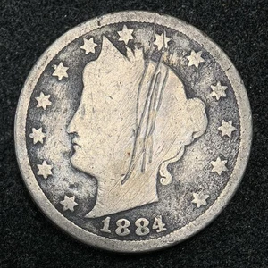 1884 5C Liberty Nichel - Foto 1 di 2