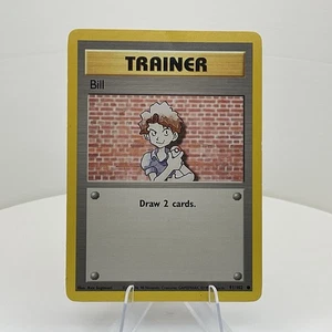 Trainer Bill 091/102 Base Set Vintage 1999 WOTC Tarjeta Pokemon - Imagen 1 de 2