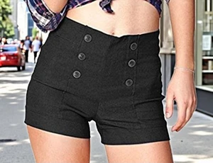 Y2k Body Central Black Dressy Short Shorts - Picture 1 of 5