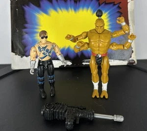 Rare Mortal Kombat Goro Vs. Johnny Cage Action Figures 1994 Hasbro - Picture 1 of 14