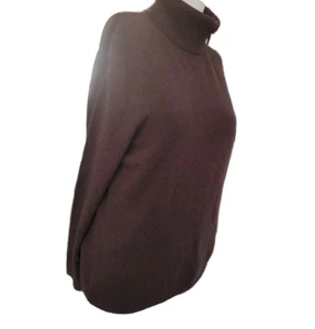 Maglione pullover girocollo Peck & Peck marrone 100% cashmere donna L Academia - Foto 1 di 5
