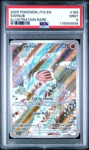 PSA 9 SWINUB 165/159 ILLUSTRATION RARE JOURNEY TOGETHER POKEMON 😍 - Picture 1 of 2