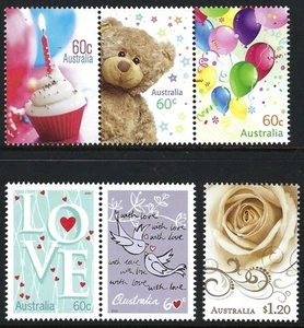 2012 Australia SG#3686/90 Precious Moments Greeting Stamp set of 6 B mint MUH - Foto 1 di 1