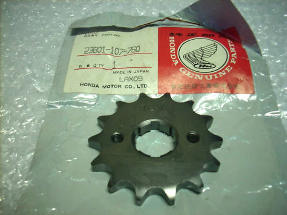 PIÑÓN DELANTERO HONDA CB100 CB125 SL125 XL125 14T NOS Foto 1 de 1