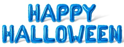 FELIZ HALLOWEEN Letra Globo Banner - Hágalo usted mismo Decoraciones de Fiesta de Halloween Foto 1 de 4