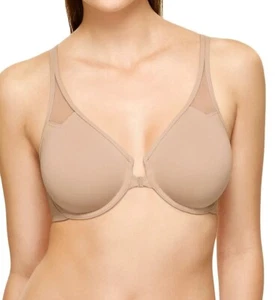 WACOAL 65124 REGGISENO CON FERRETTO CHIUSURA FRONTALE A T IN TOAST TAGLIA 32D - Foto 1 di 3