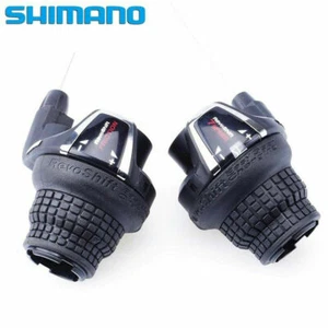 Shimano RevoShift Shifter Set Bicycle Twist Grip SL-RS35 3/7/6/18/21 Speed - Picture 1 of 6