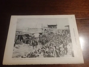 Miliaria - WWI - 1919 Print From Book - British Entering Bagdad - Bild 1 von 3