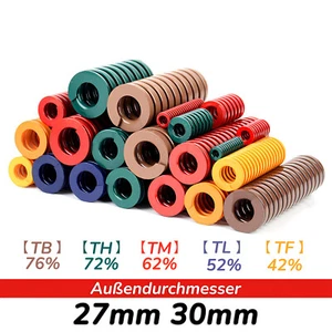 Schimmel Druckfeder Schwere Belastung Kompressions Feder Außen 27mm 30mm - Picture 1 of 9